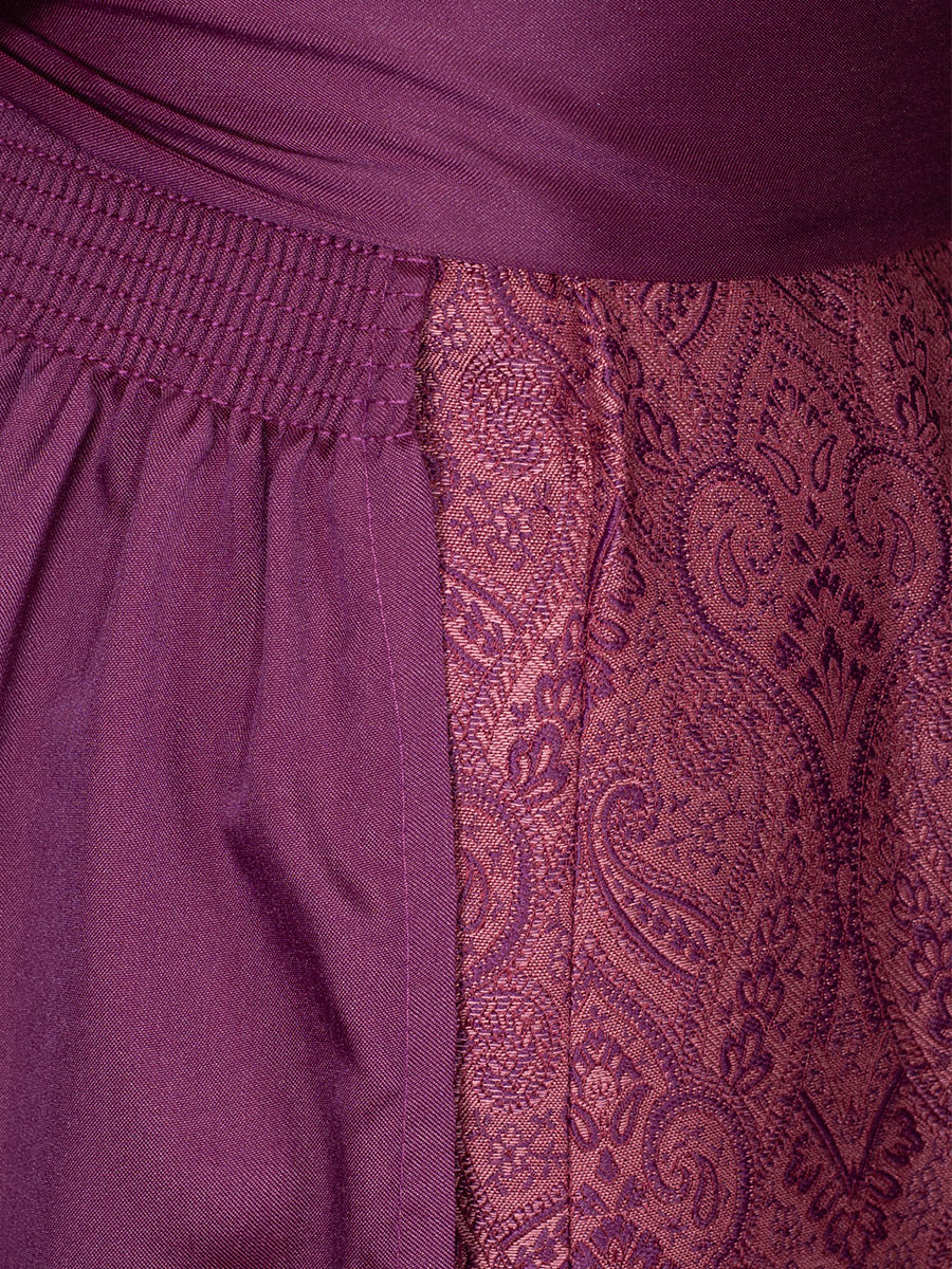 Kaiserjäger Dirndl Dana, Samt, weinrot, festlich, 80lg #4