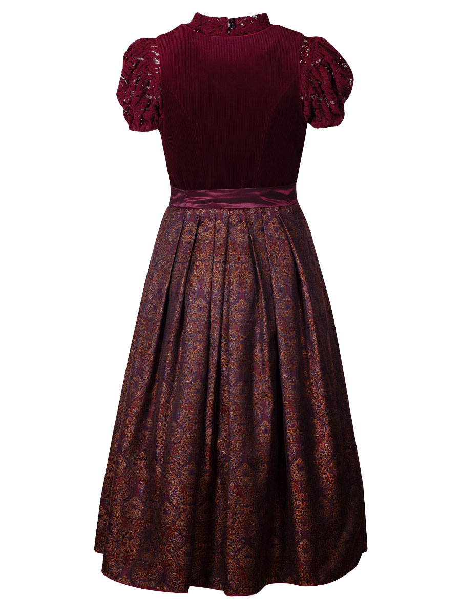 KINGA MATHE Dirndl Neda, bordeaux, Cordmieder, 80lg #3
