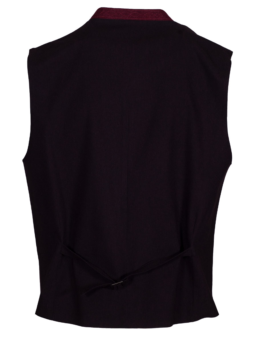 Hammerschmid Herrenweste Mirko, weinrot, schwarz-weinrot  Rücken, Slim Fit #2