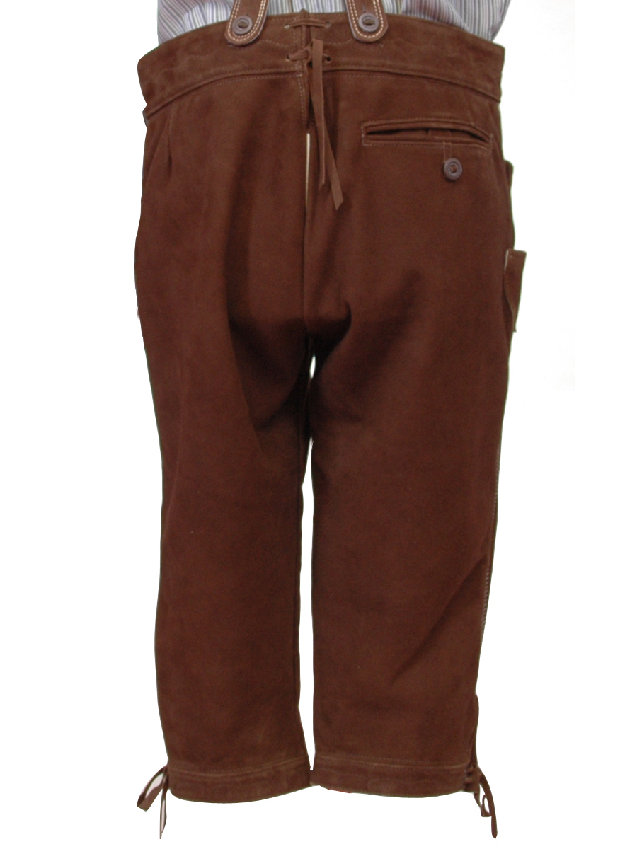 Kniebundlederhose Ruhpolding altbraun #3