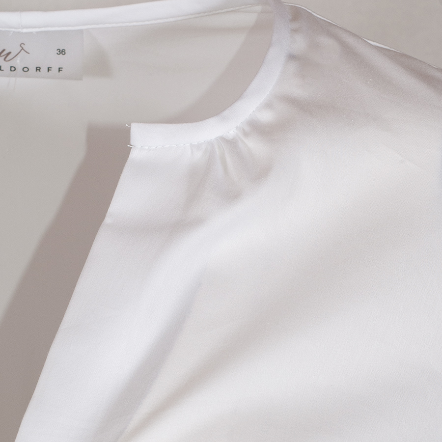 Waldorff Dirndlbluse weiß, Langarm, Manschetten #3