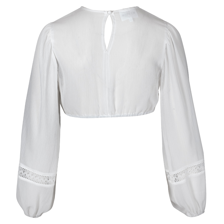 enger Dirndlbluse Davina, ecrue, Langarm, luftig #2