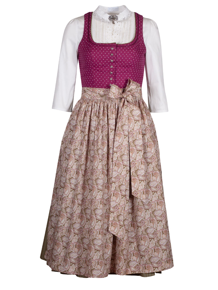 Hammerschmid Koflersee Dirndl, beere-oliv, 80lg Hammerschmid Koflersee Dirndl, beere-oliv, 80lg #1