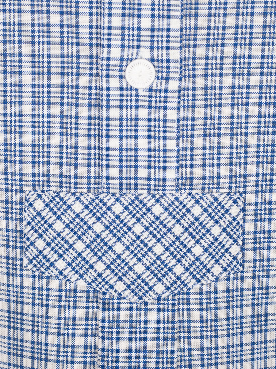 Arzberger Karohemd, Pfoad, blau, kariert, Slim Fit, Liegekragen #3