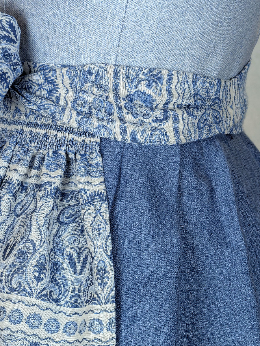 Hammerschmid Dirndl Koflersee, blau gemustert, festlich, 80lg #5