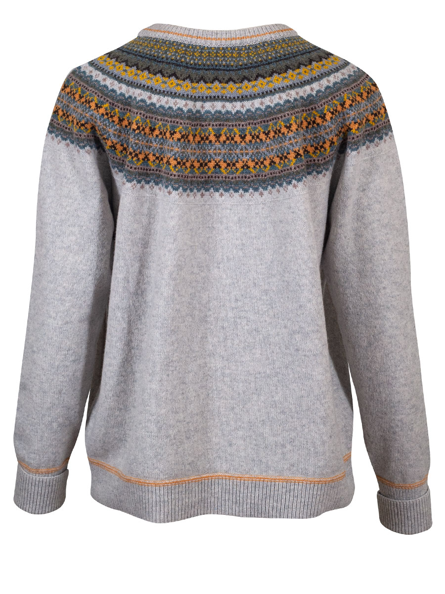 Eribè Knitwear Alpine Breeze Sweater, kelpie, hellgrau-gelb #3