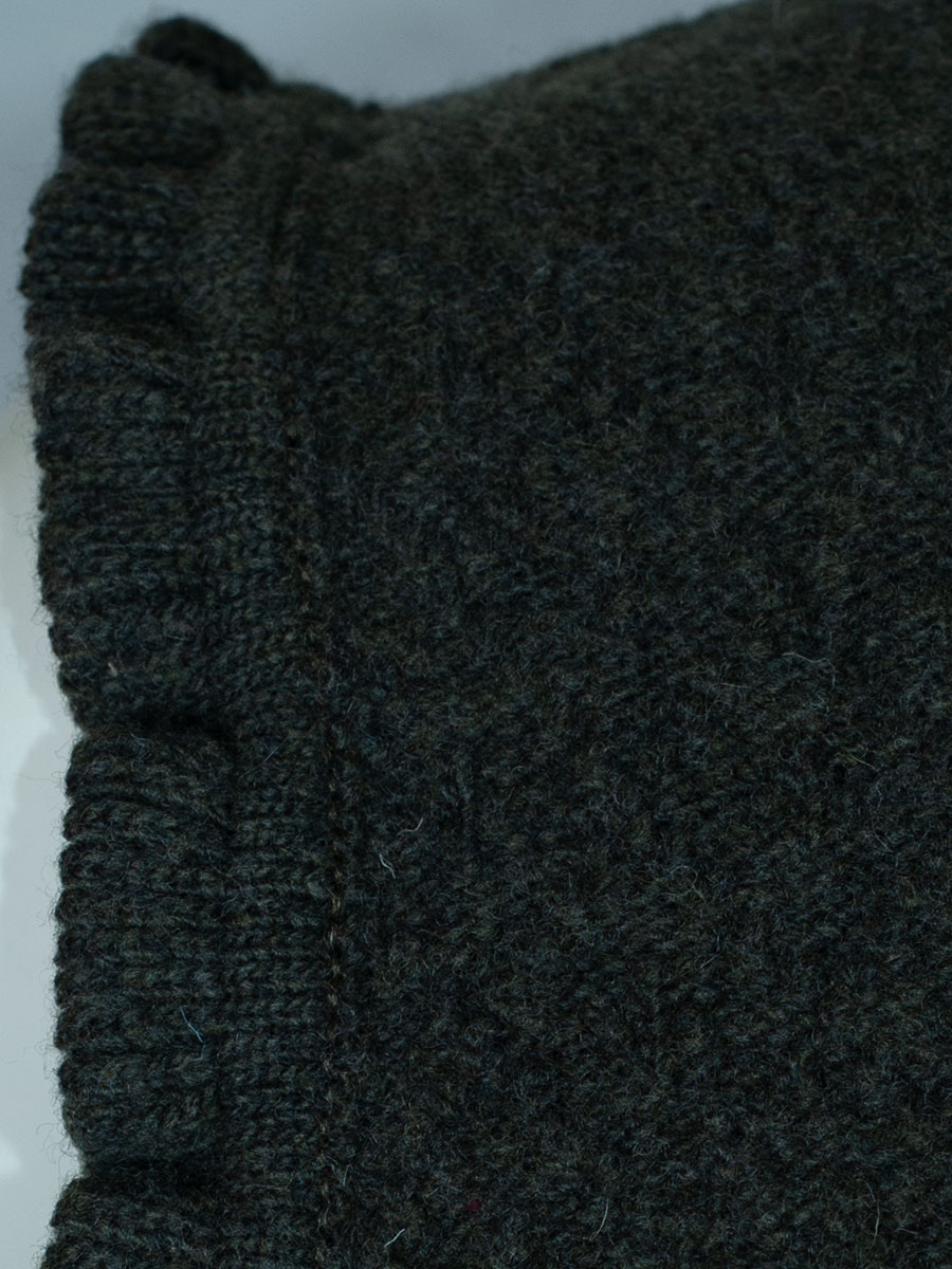 Huber Strickpullunder Nini, Loden, Rüschenärmel #3
