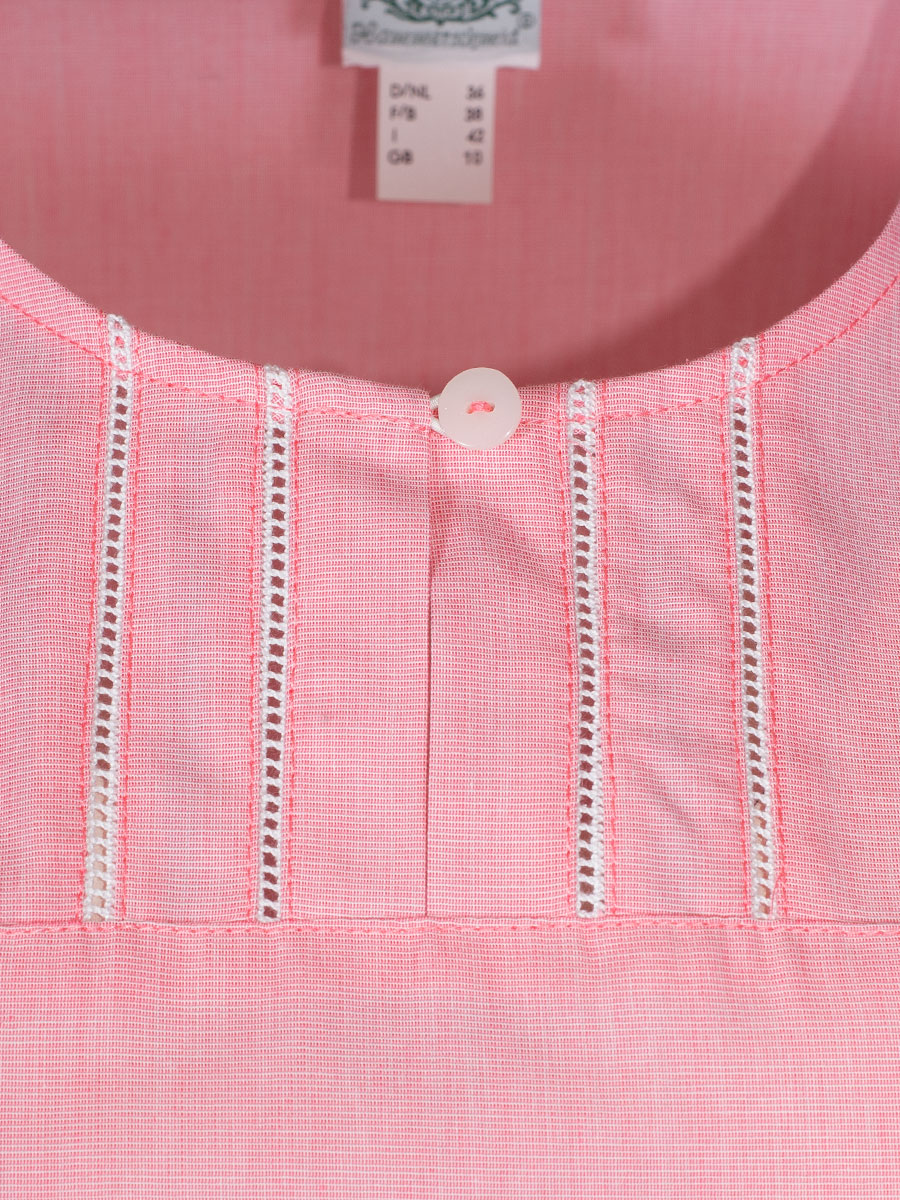 Hammerschmid Damen Bluse Katja, himbeere, Kurzarm #2