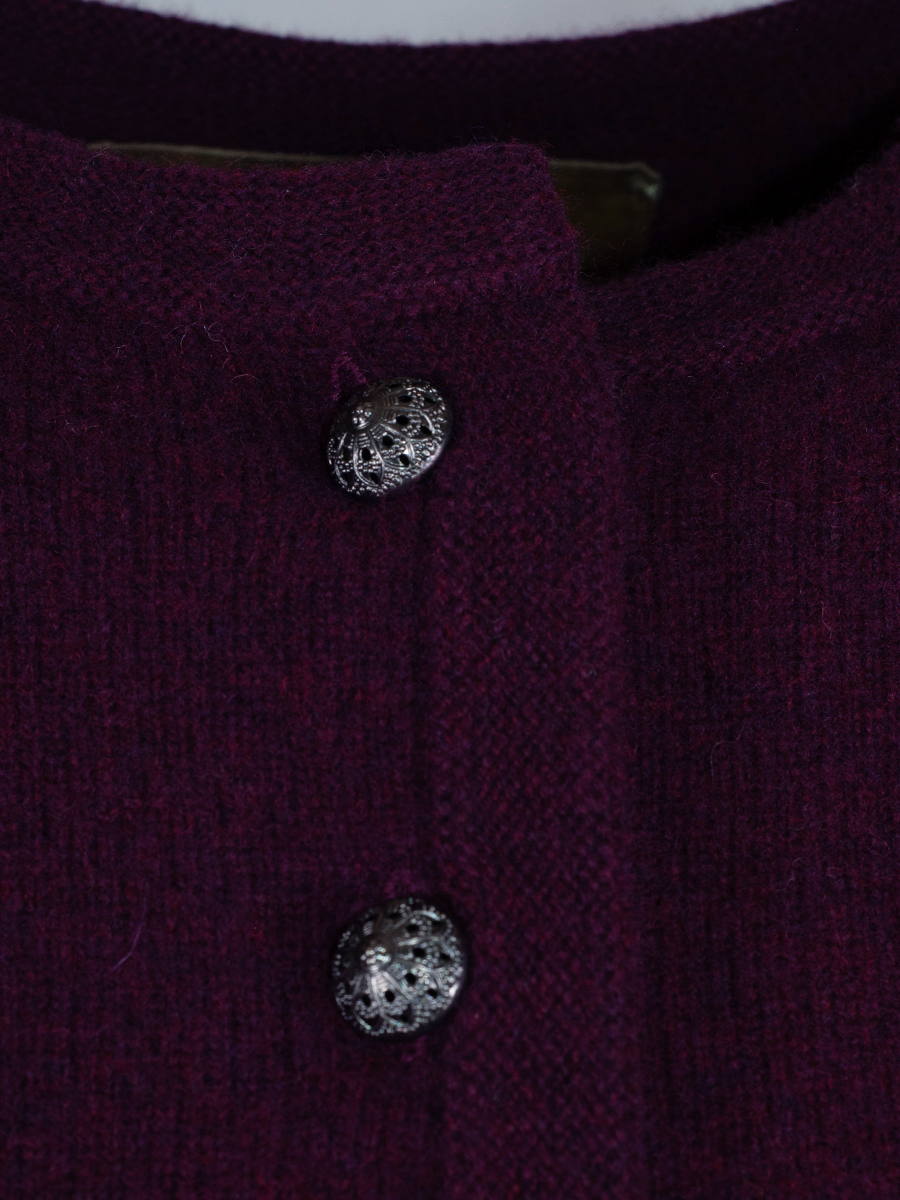 fei scho schee Strickjacke, loganberry #2
