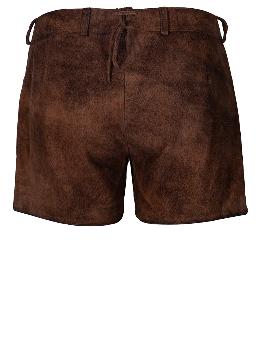 Spieth & Wensky kurze Lederhose Perga, Damen, Ziegenvelour, mandel #2