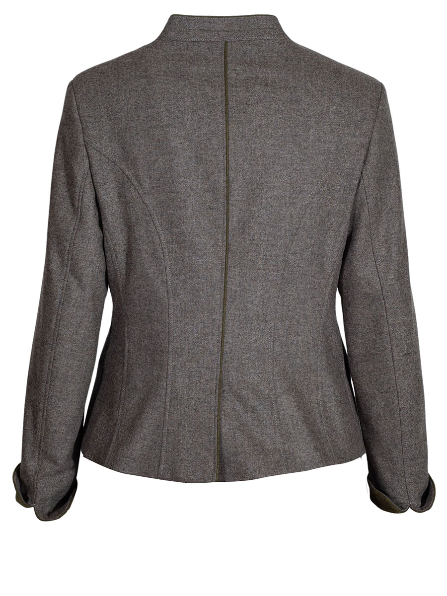 Schloß Orth Damenjanker Flora, oliv #4