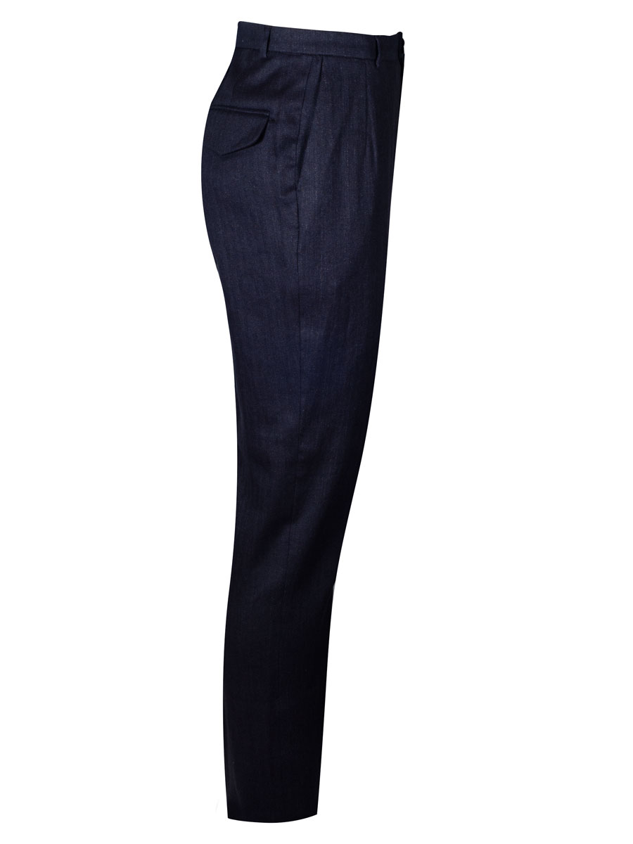 Gottseidank Leinenhose Veith, nachtblau #3