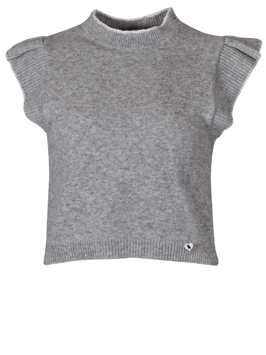 Huber Strickpullunder Magda, silber-nebel, Flügelarme #1
