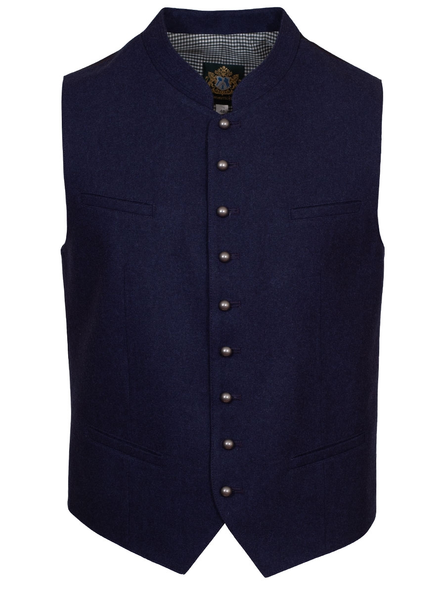 Hammerschmid Herrenweste Max, blau mit Futterrücken #1
