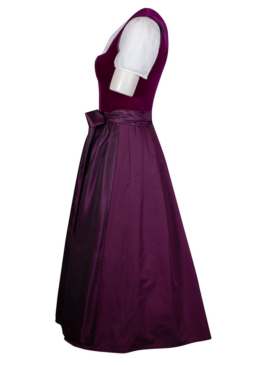 KINGA MATHE Dirndl Alice, Samt, fuchsia, festlich #3