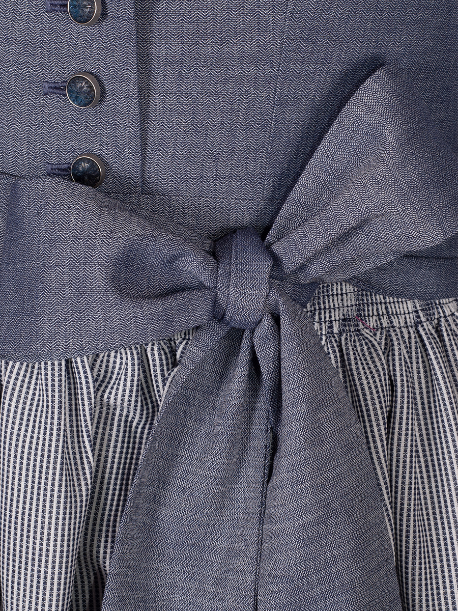 hausg'macht Dirndl Pillersee, blau gemustert, 80lg #6