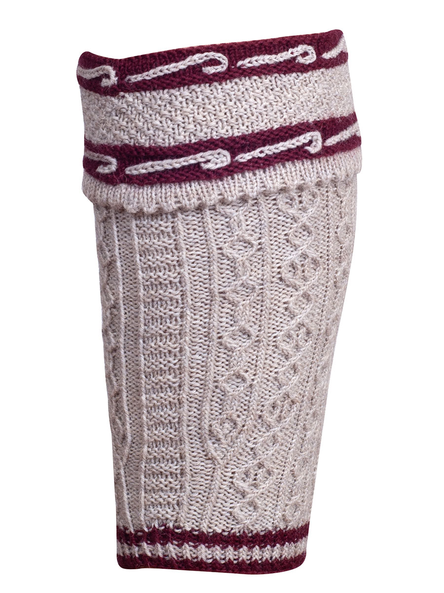 hausg'macht Ennslinger Loferl, beige-weinrot #1