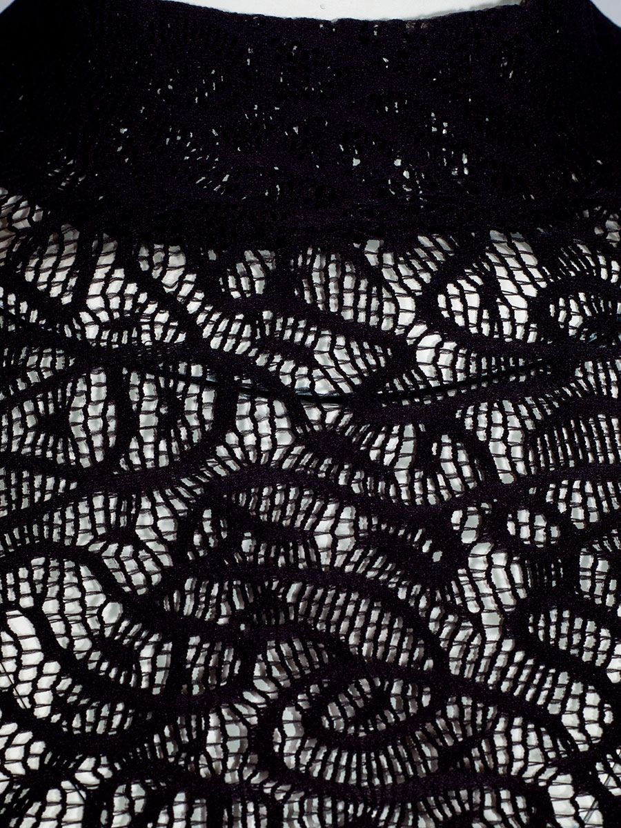 Hammerschmid Langarmshirt Judy, Spitze, schwarz #4