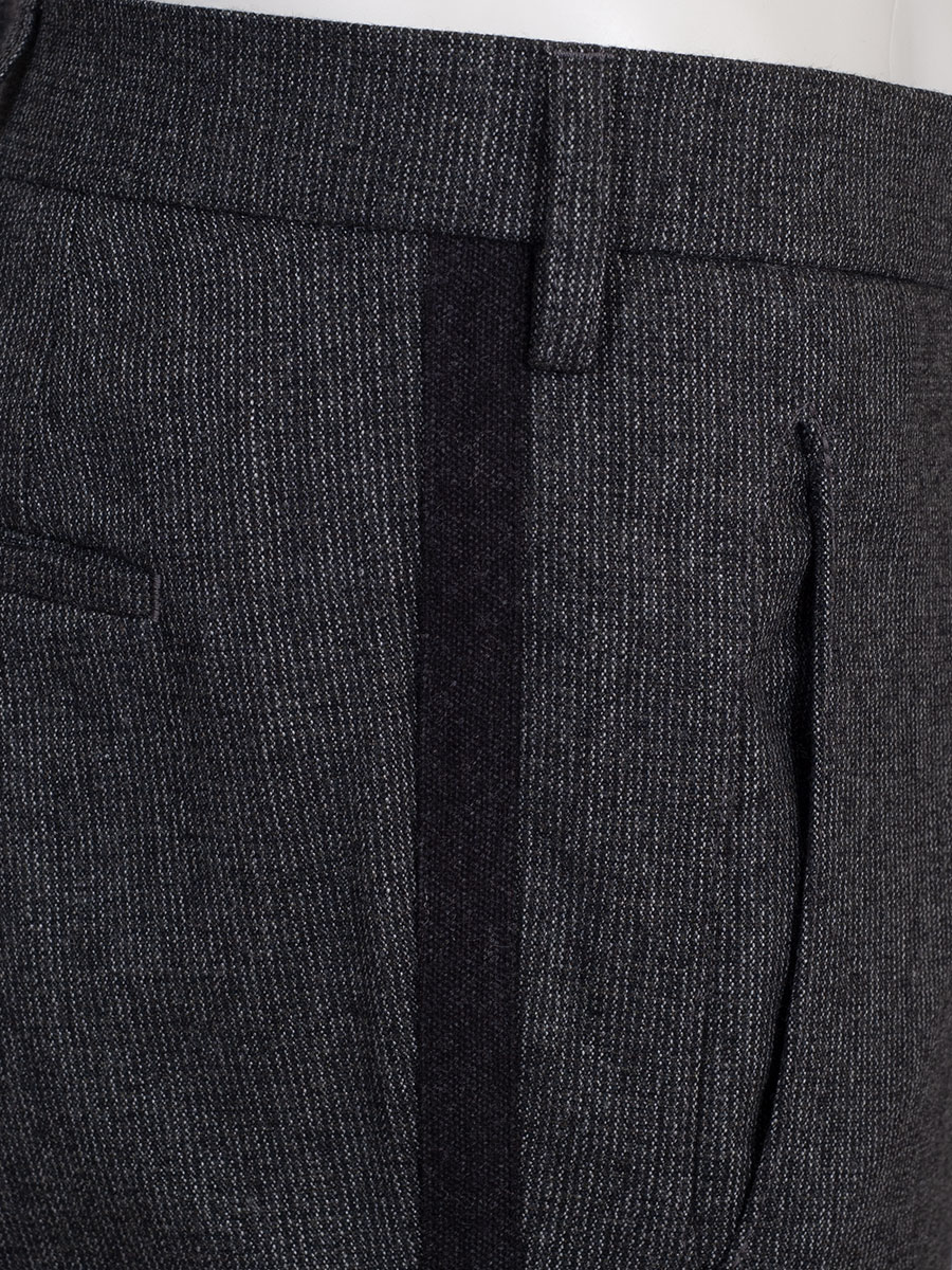 Lodenhose Schondorf, grau melierte, elegant, seitliche Streifen #4