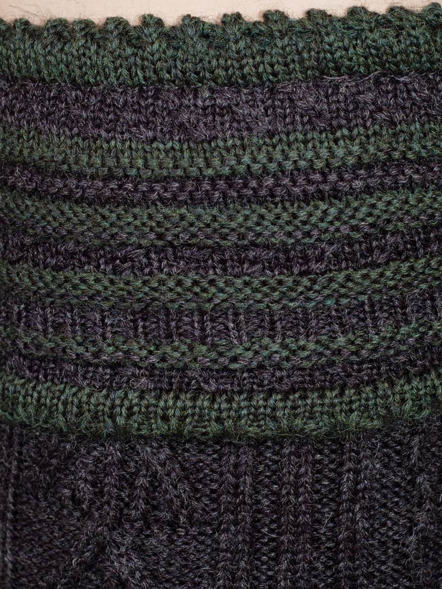 Gottseidank Loferl Eibsee anthrazit-tanne mit Socken #2
