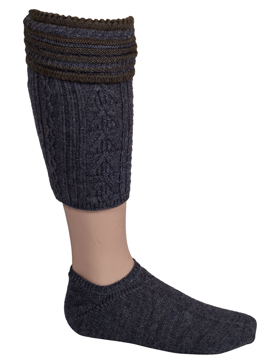 Gottseidank Loferl Eibsee asphalt-bronze mit Socken #1