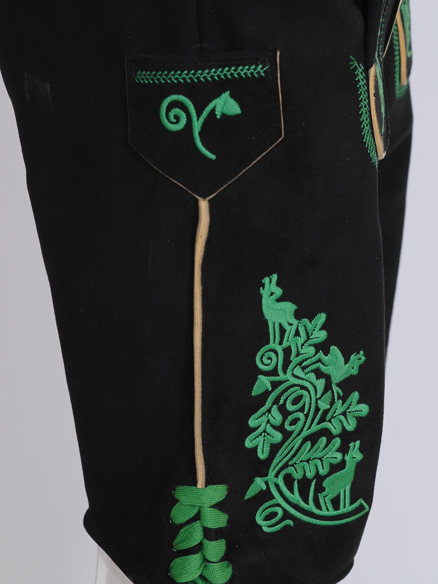 hausg´macht Lederhose Originaltracht kurz, Jachenau, Handstick-Optik #4