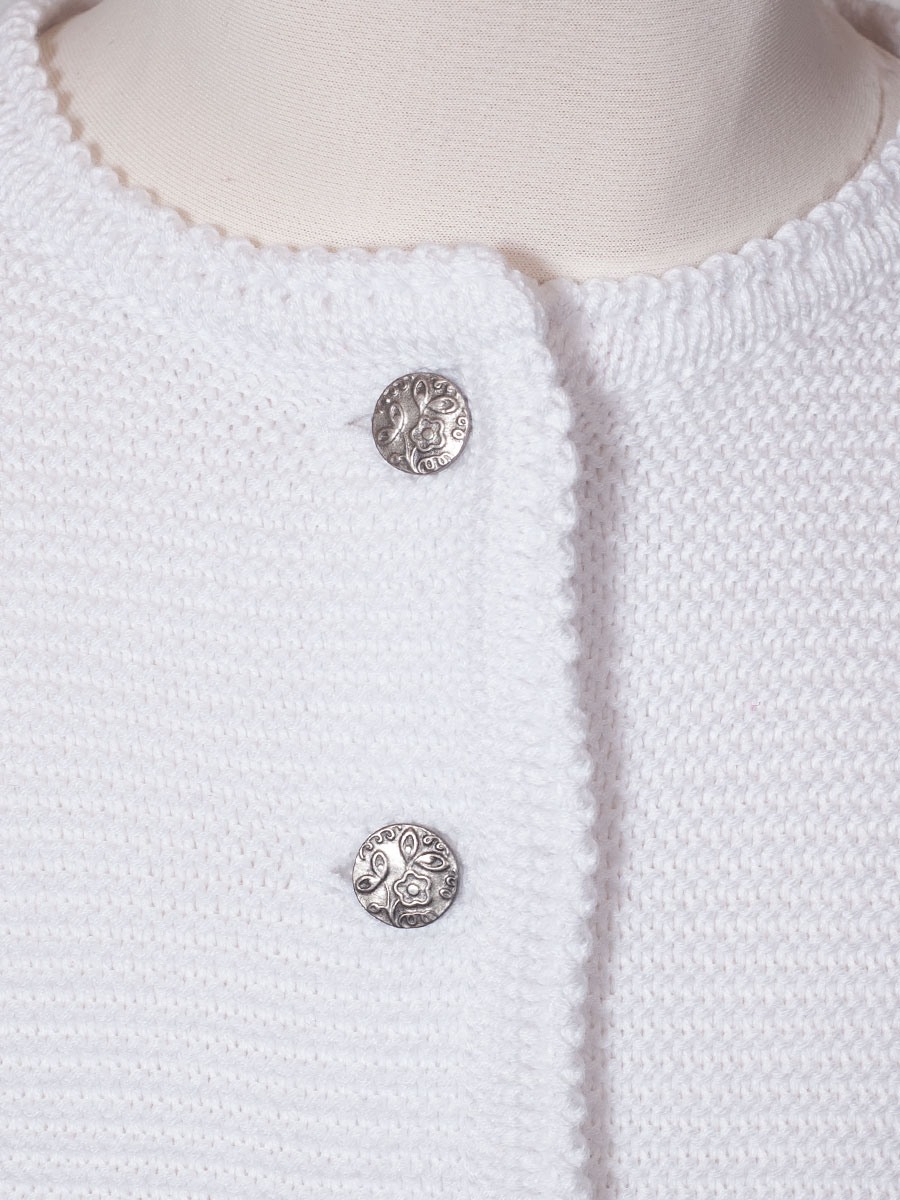 Ederer Kinder-Strickjacke weiß, Mädchen #3