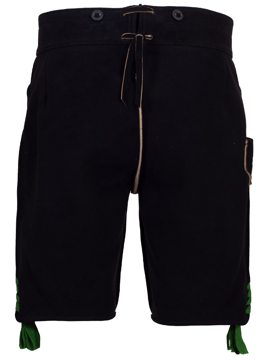 hausg´macht Lederhose Originaltracht, Schliersee, Handstick-Optik, Hirsch, hellgrün #3