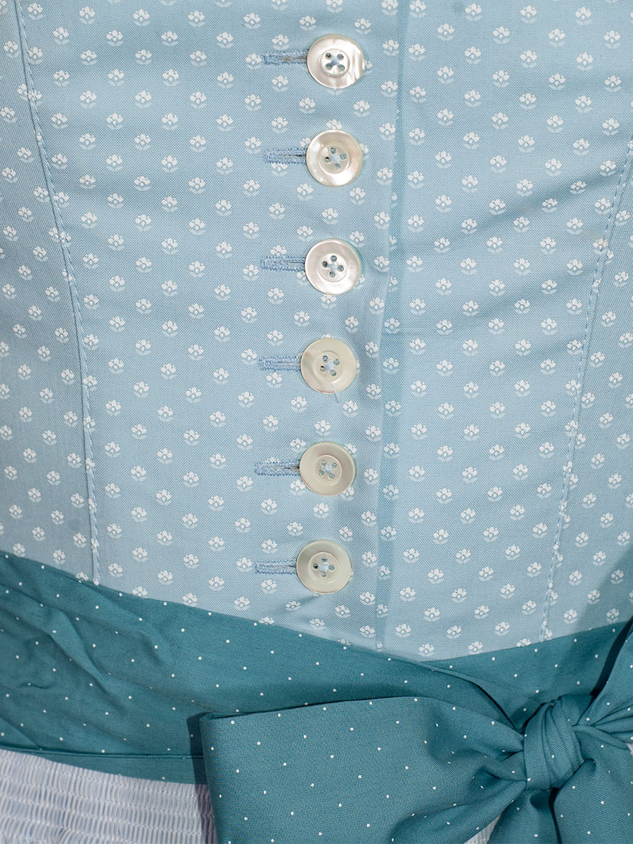 Hammerschmid Pillersee Baumwolldirndl, hellblau, 70lg #4