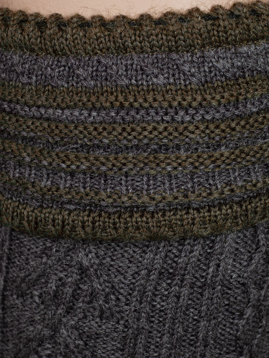 Gottseidank Loferl Eibsee asphalt-bronze mit Socken #2