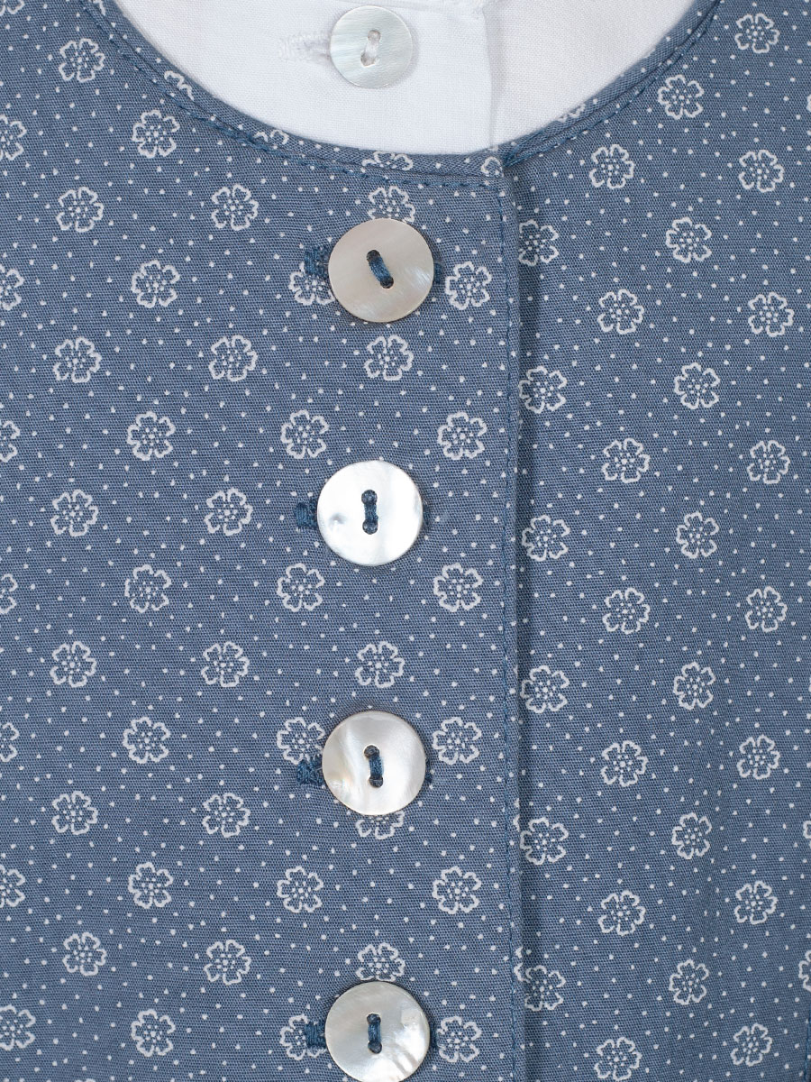Hammerschmid Kinderdirndl Wallersee, blau geblümt, mit Bluse #3