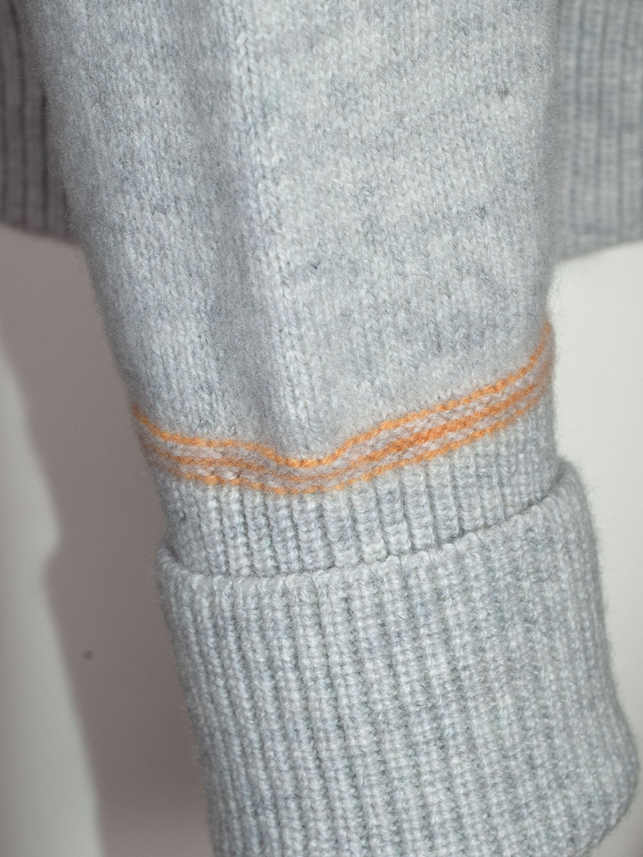 Eribè Knitwear Alpine Breeze Sweater, kelpie, hellgrau-gelb #5