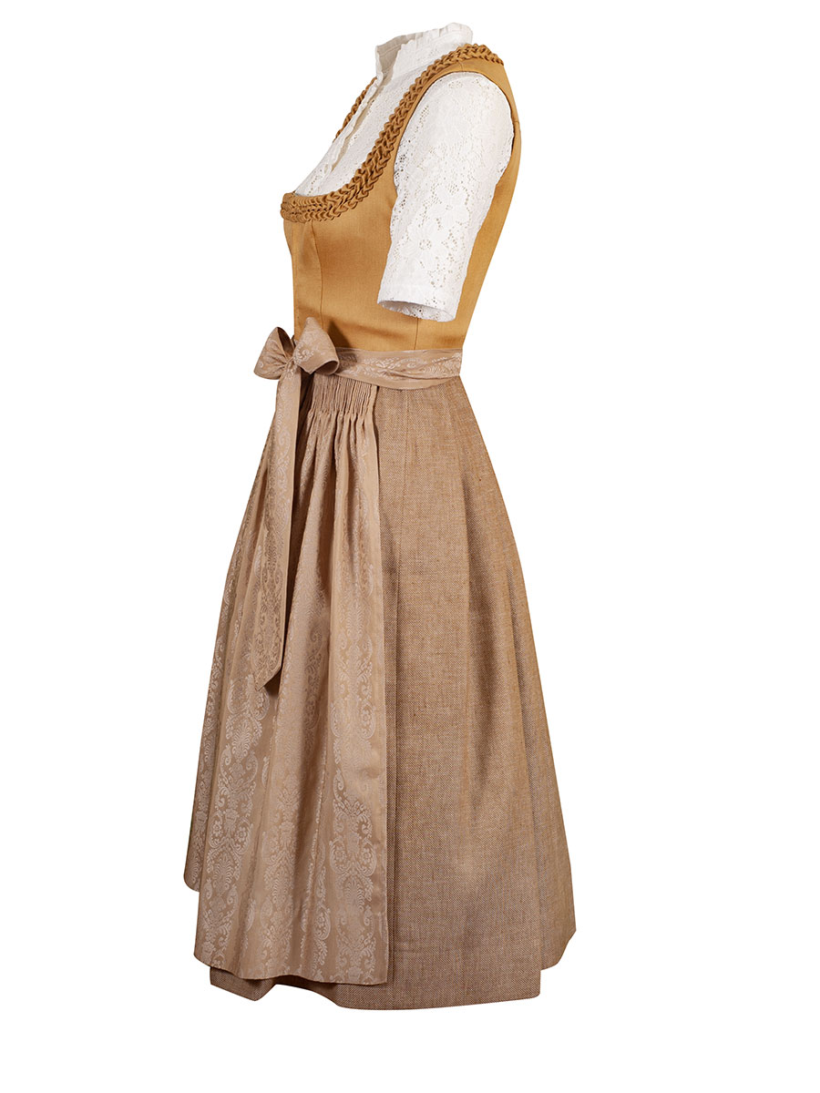 Gottseidank Dirndl Vreni, gold, hochwertig, festlich, 70cm #3