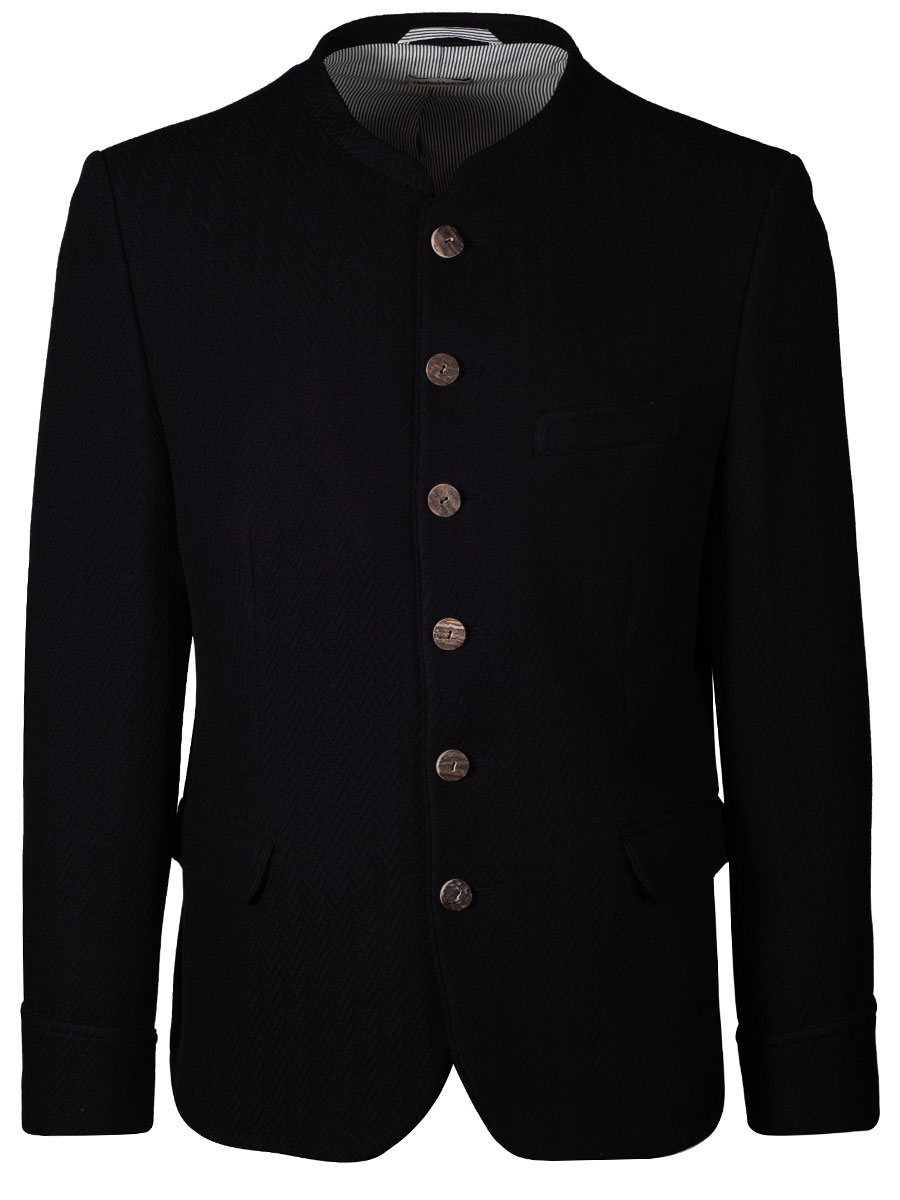 Gottseidank Trachtensakko Helmut, schwarzblau, Hirschhornknöpfe #1