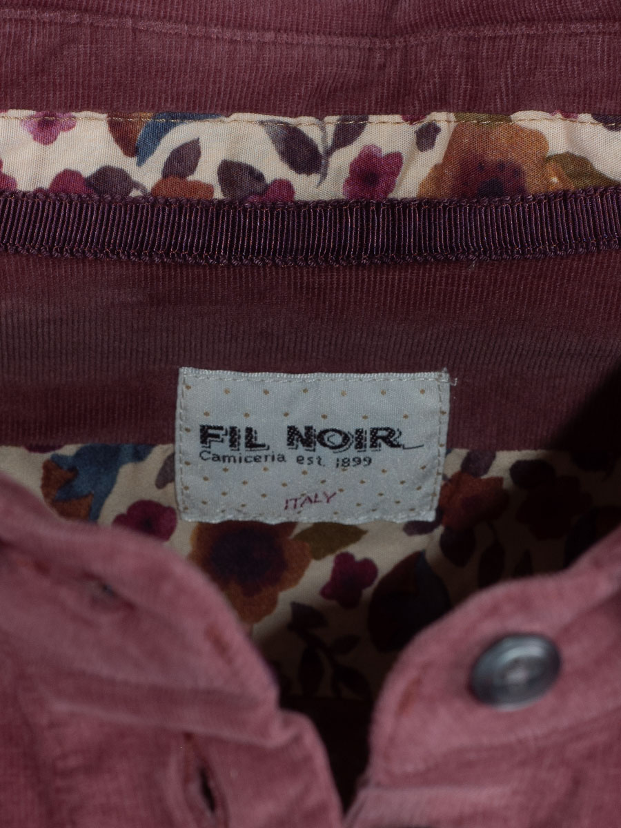 FIL NOIR Cordbluse Dame Mila, burgundy #5