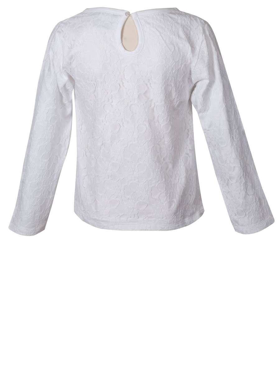 Isar Trachten Mädchen Langarmshirt, Spitze #2