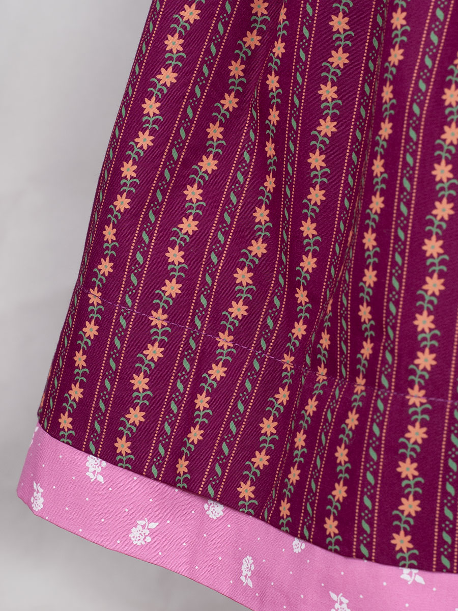 Ederer Wenderock für Mädchen, in rosa und dunkelrot, geblümt #5