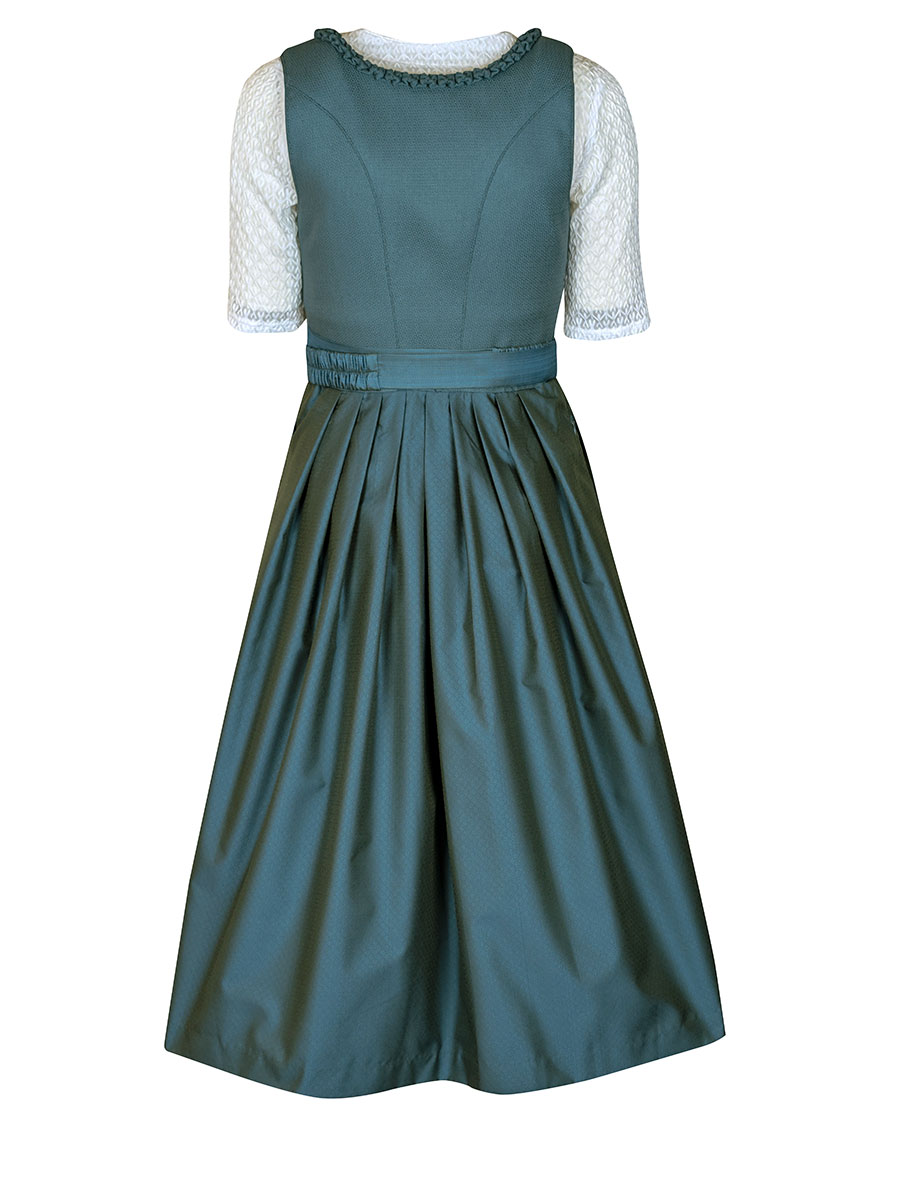 MarJo Dirndl Büchenbach, opalgrün, festlich, 70lg #4