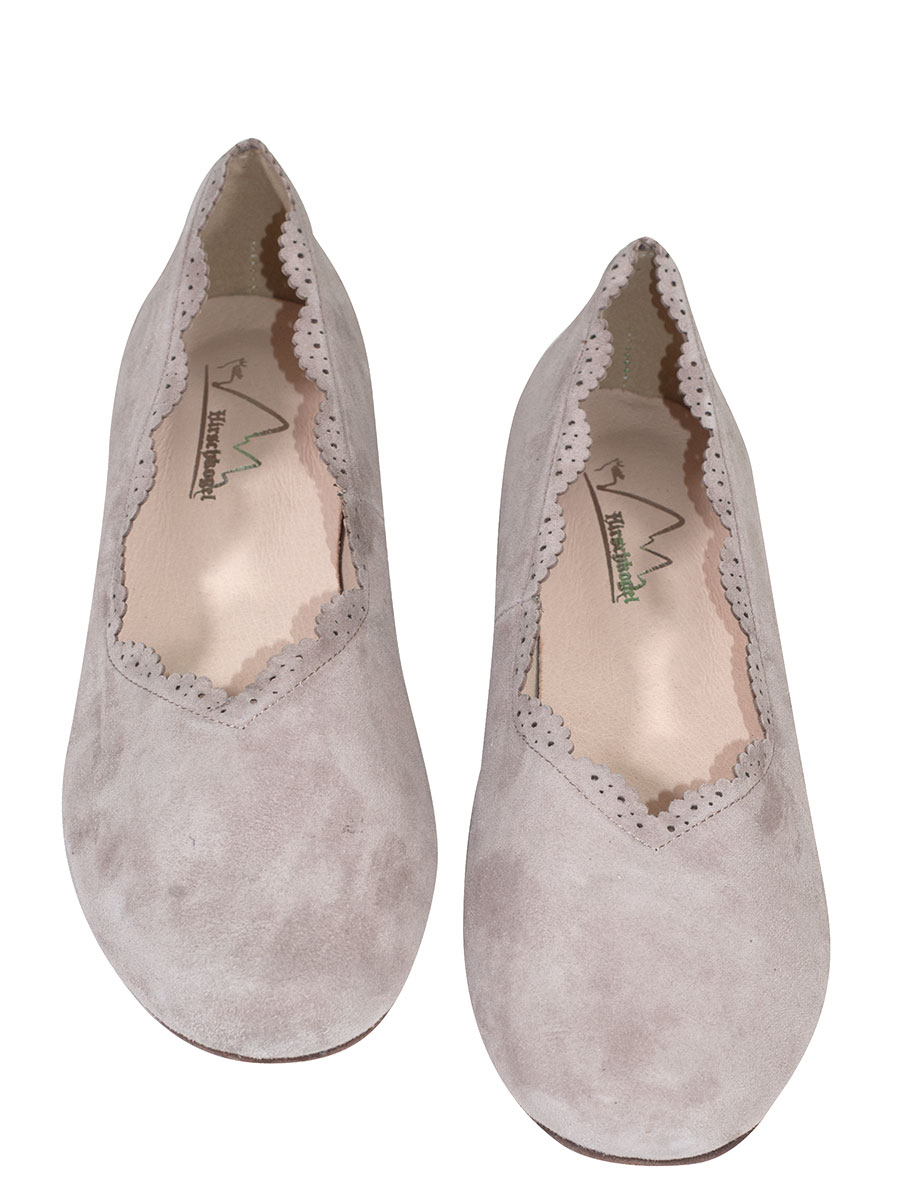 Esgano Schuhe, Ballerina, stein, Wildleder #2