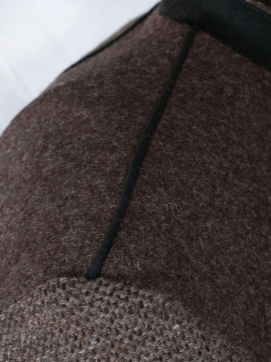 Kultkluft Reversjoppe Kreuzeck mit Strickarm, braun #8