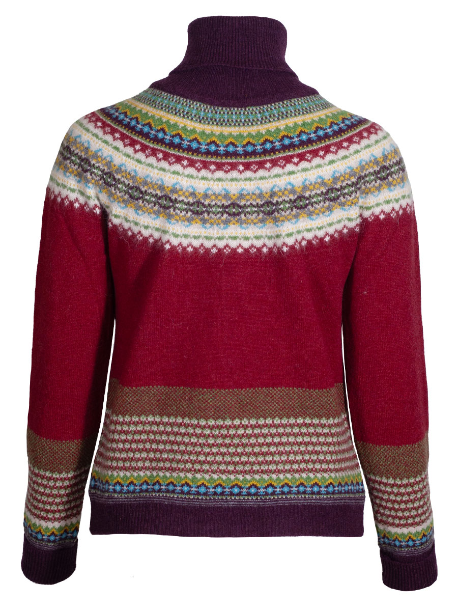Eribè Knitwear Alpin Roll Neck, hemlock, weinrot, Rollkragenpullover #2