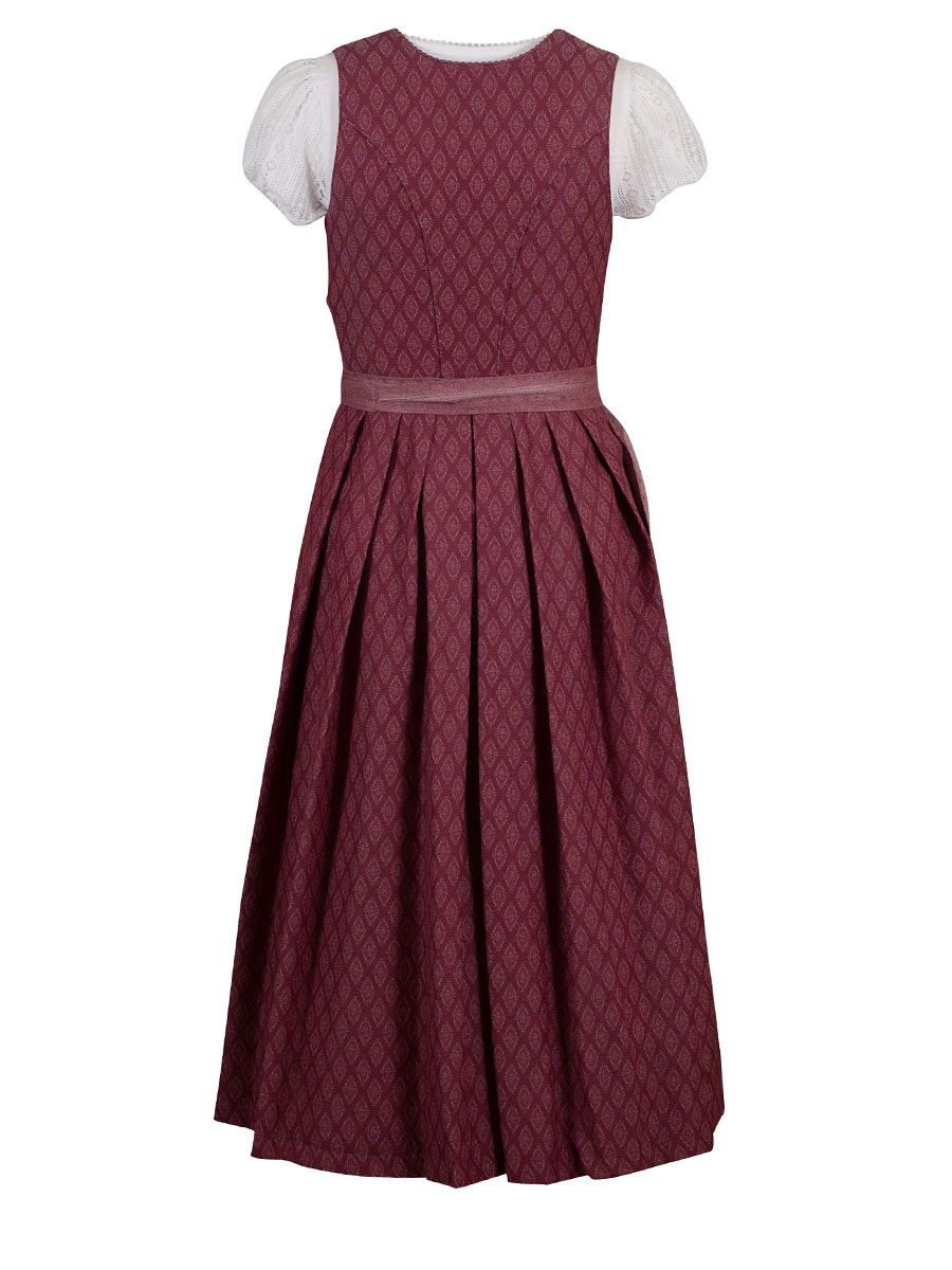 Wenger Fest-Dirndl Isolde, weinrot, 80lg #3
