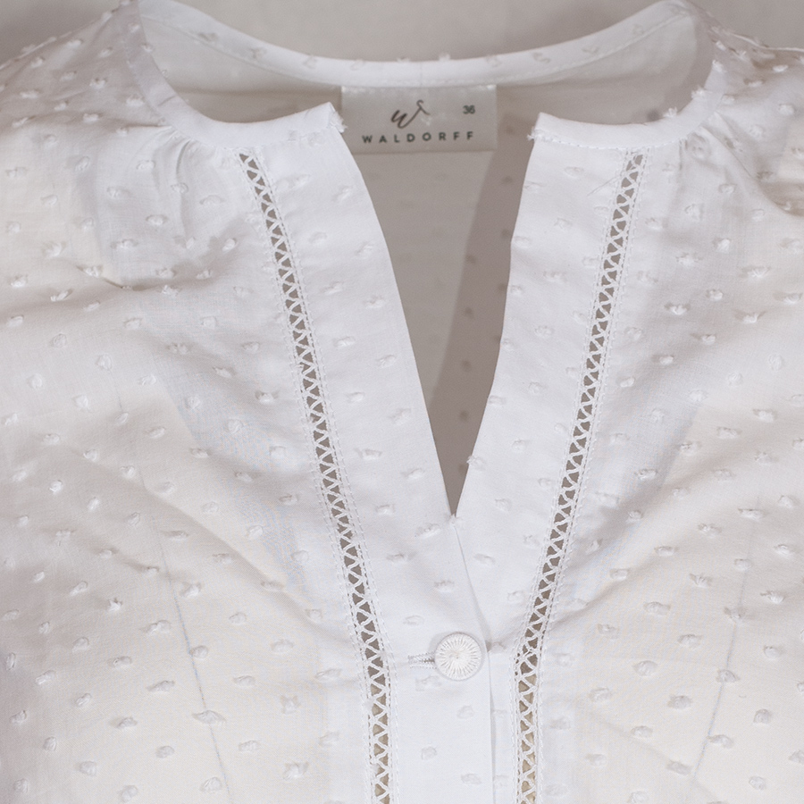 Waldorff Dirndlbluse weiß, lange weite Arme #4