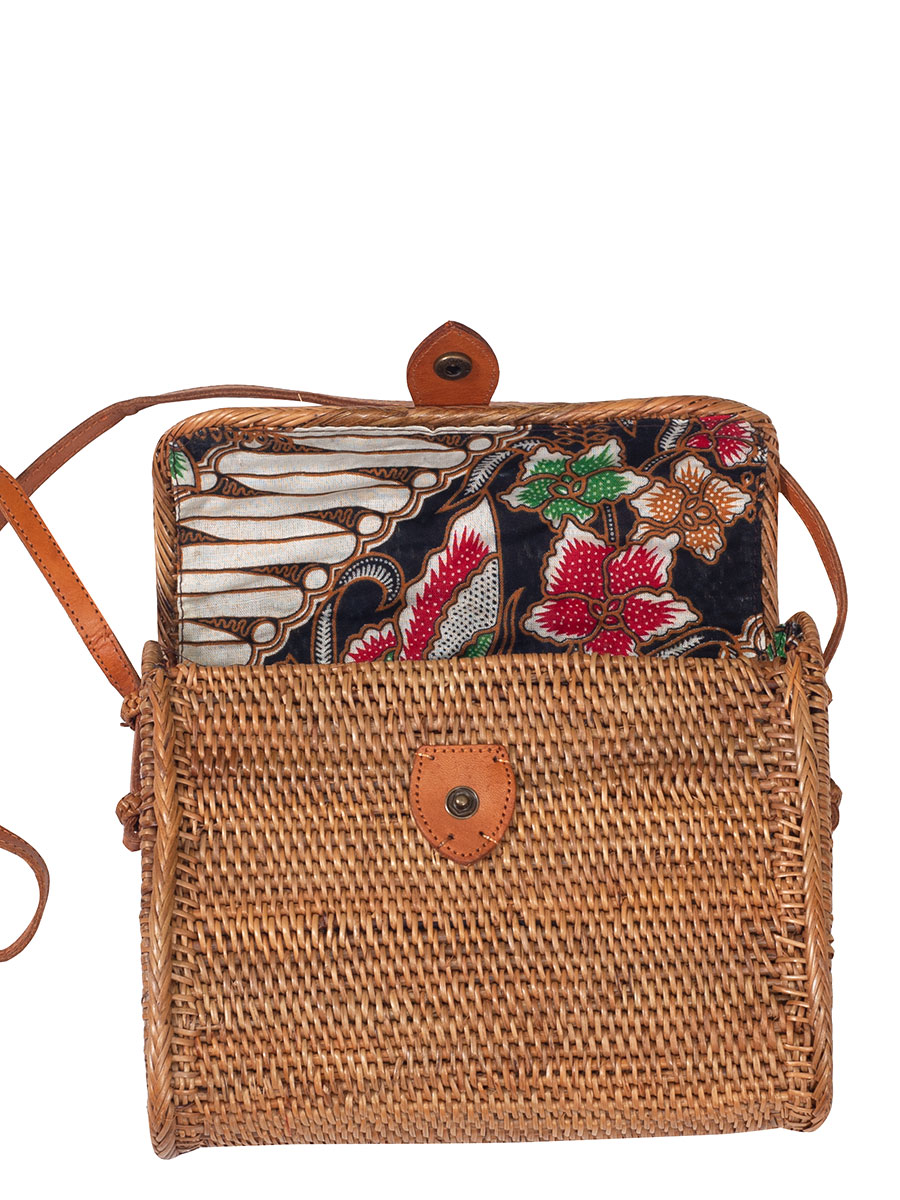 Cassandra Basttasche braun, mit Lederriemen #2