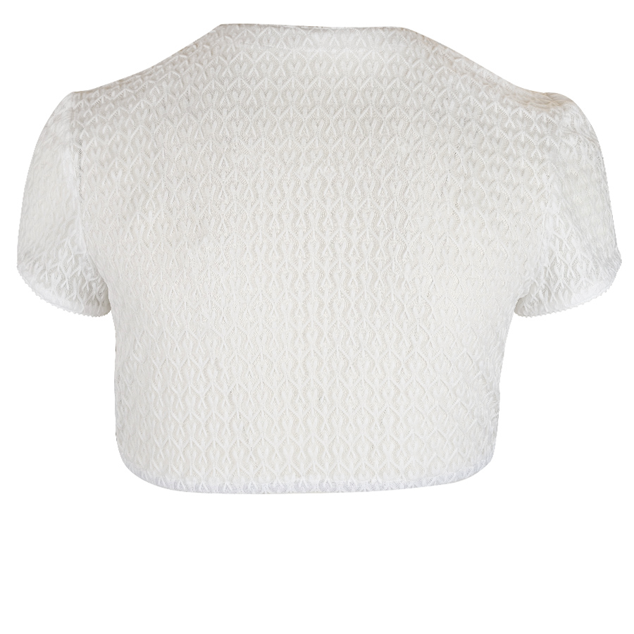 Waldorff Dirndlbluse, weiß, leicht transparent #4