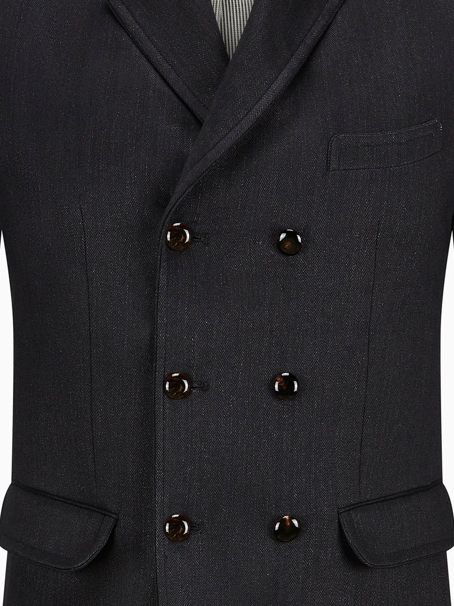 Gottseidank Herrensakko Korbe, carbonblau #2