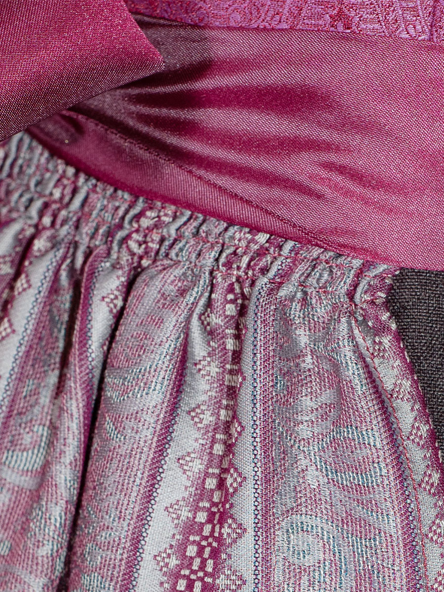 Wenger Helena Festdirndl, bordeaux-grau, 80lg #4