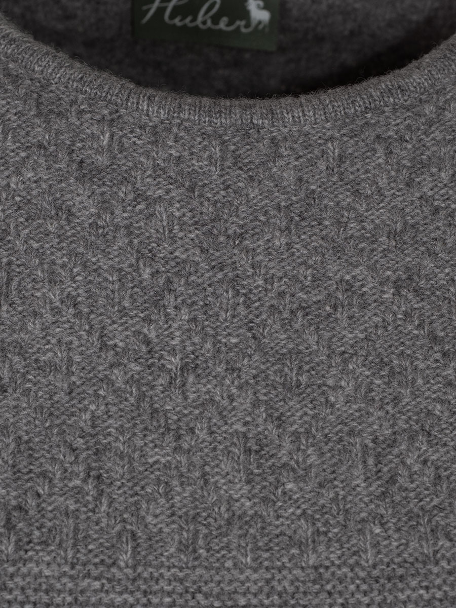 Huber Strickpullunder Nini, grau, Rüschenärmel #3