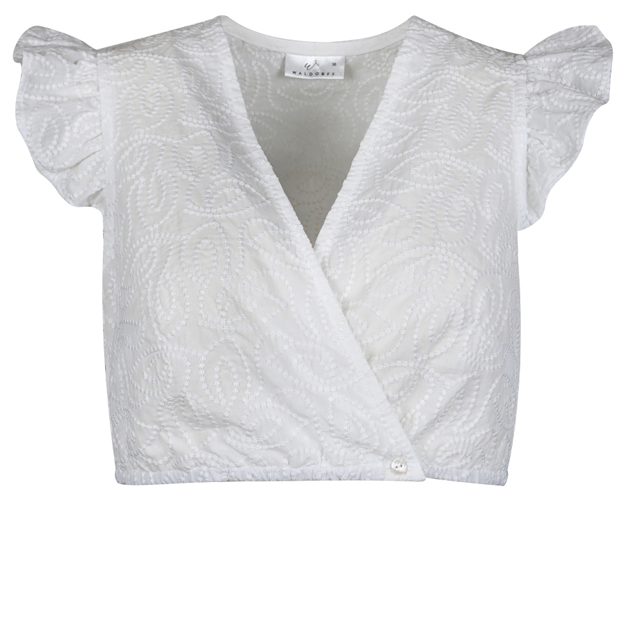 Waldorff Dirndlbluse Felia, weiß, Flügelarme #1
