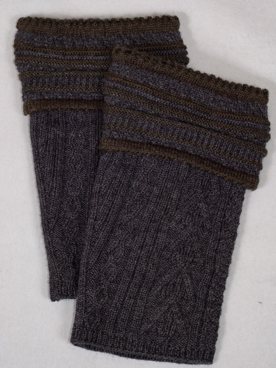 Gottseidank Loferl Eibsee asphalt-bronze mit Socken #5
